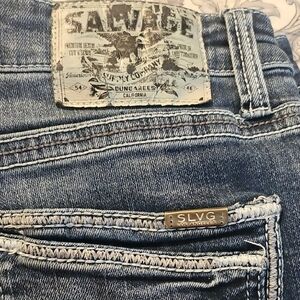 SLVG Los Angeles Blue Denim Jeans Savage Men's Jeans